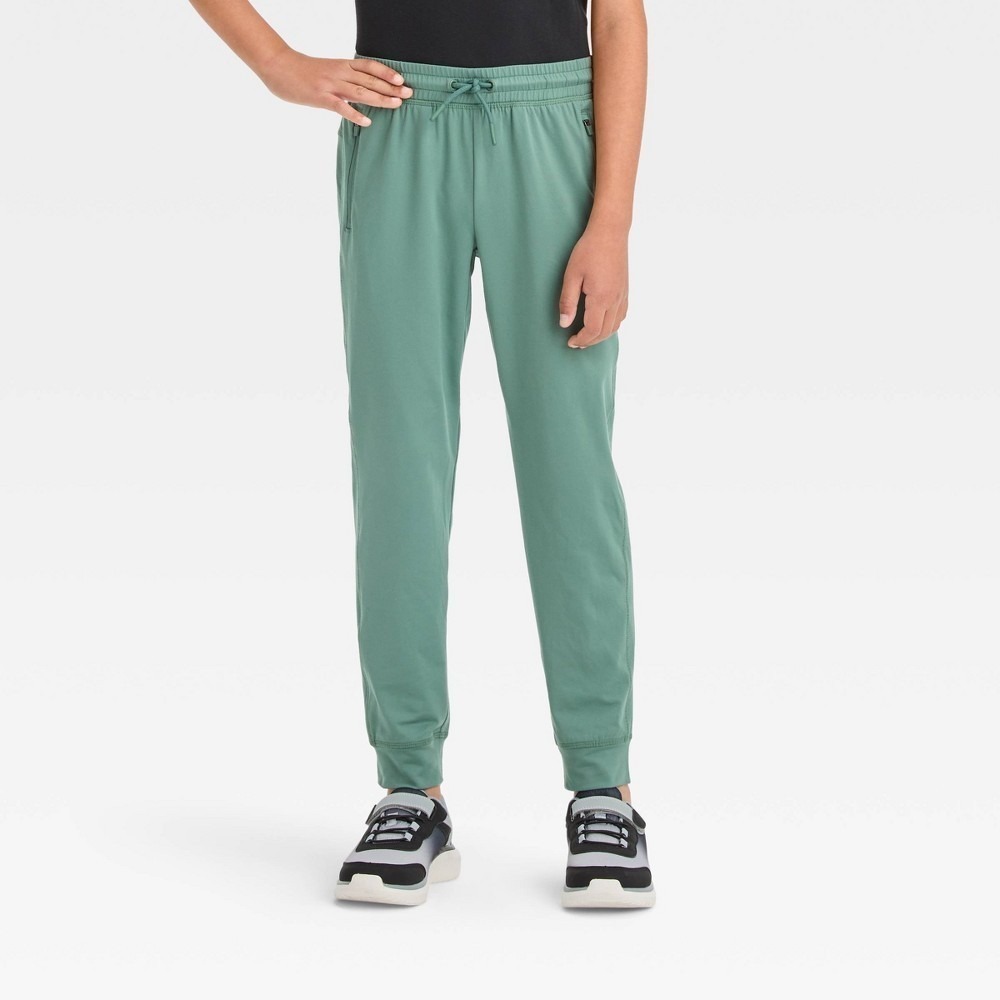 All in Motion Boys Soft Gym Jogger Pants North Green Size M 8 NWT
